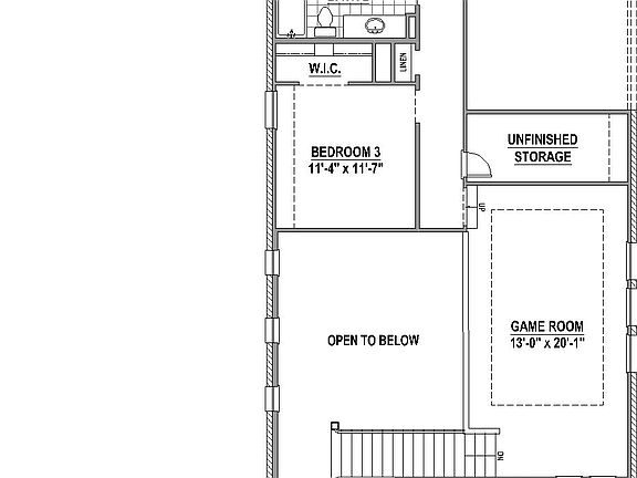 Plan 1460 2nd Floor
