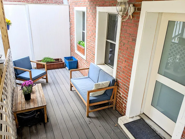Private deck 2 downstairs (patio level)