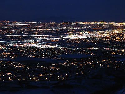 View from master at night