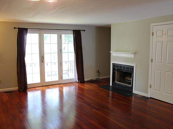 Wood burning fireplace
