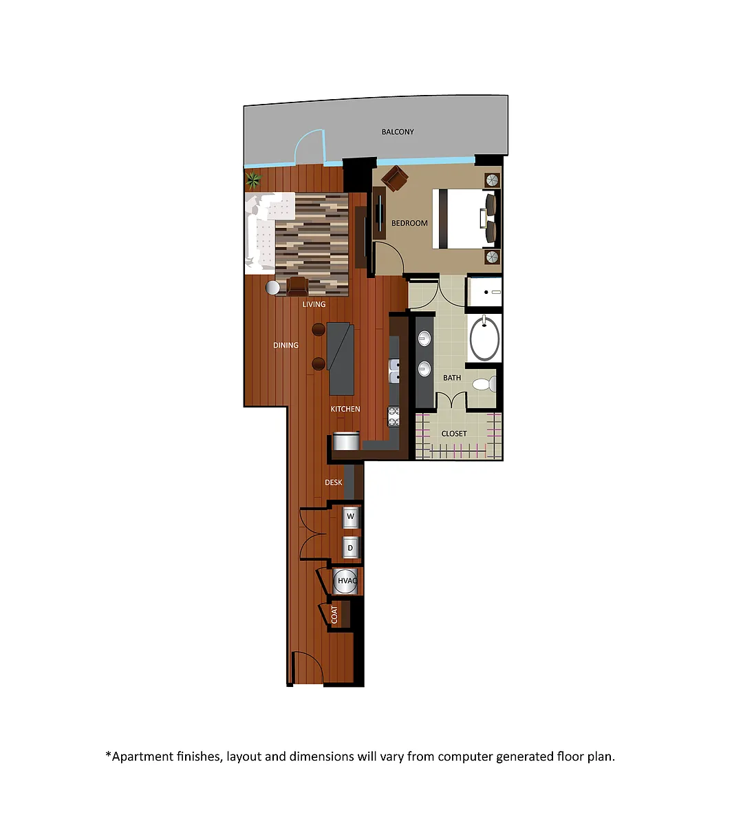 Floor plan A2 - Renovated