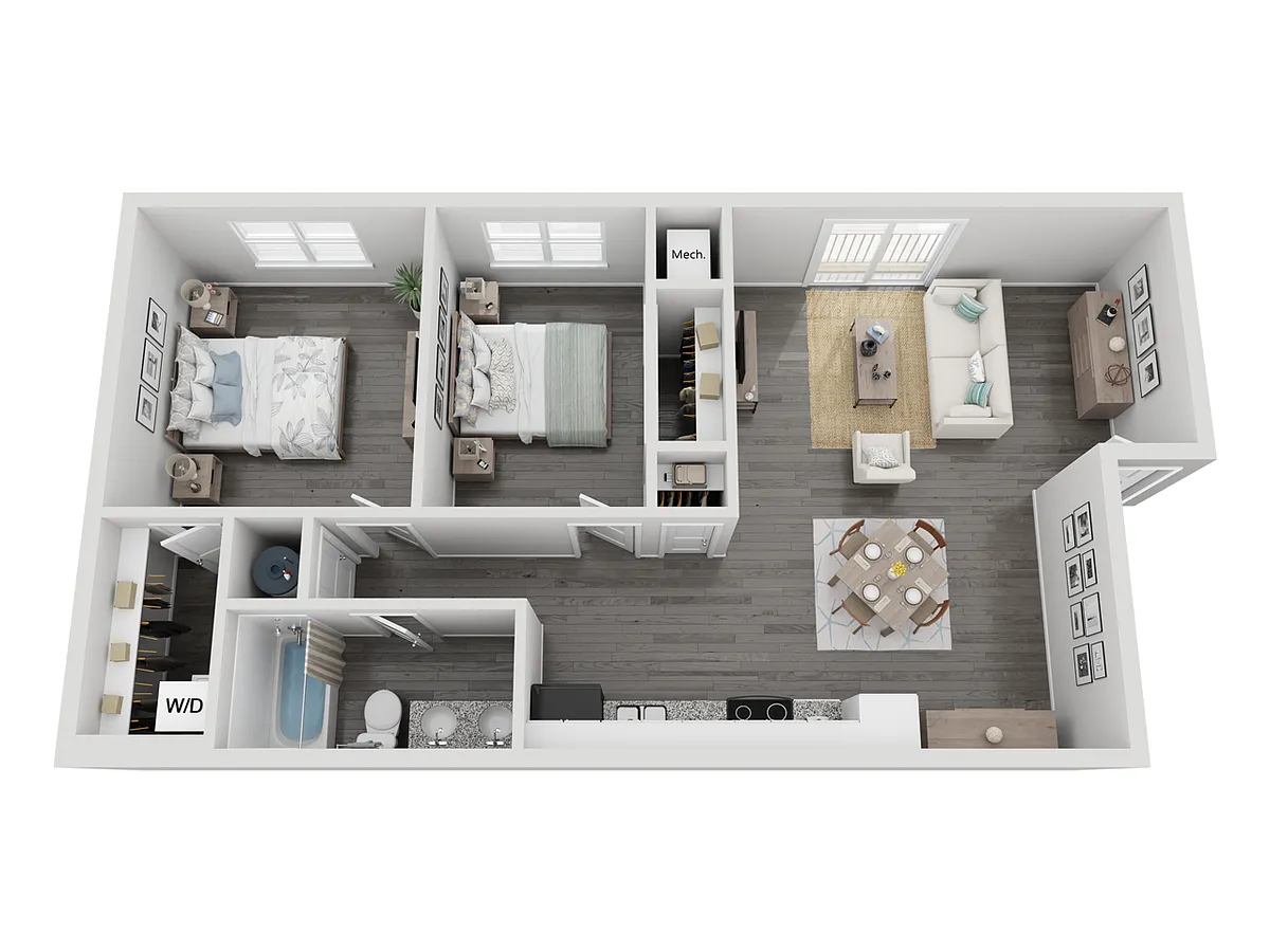 Floor plan 2-15B-V