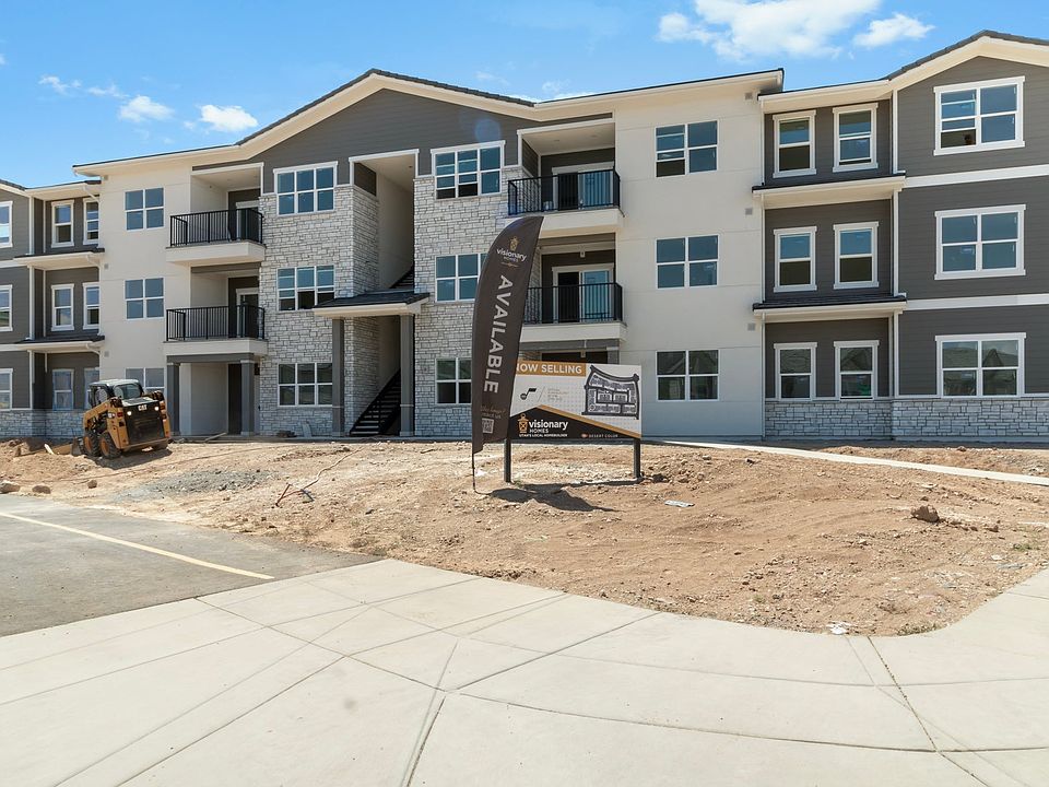 Exterior photos show previous building as an example, not representative of specific listings. Cont