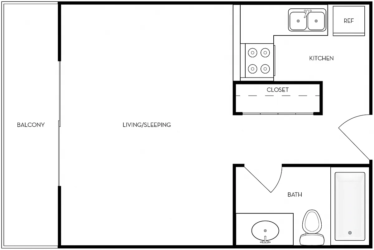 Floor plan Cornell | Studio A