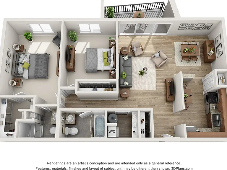 2 Bedroom- 1200sqft 2 Bedroom- 1200sqft