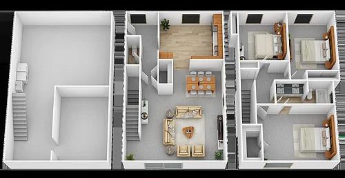 Floor plan Birmingham Townhouse