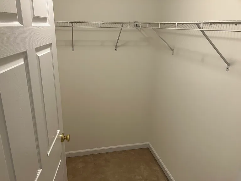 There is a walk in closet in the master bedroom off the bathroom.