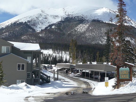 Entrance to the Gore Trail Condomeniums