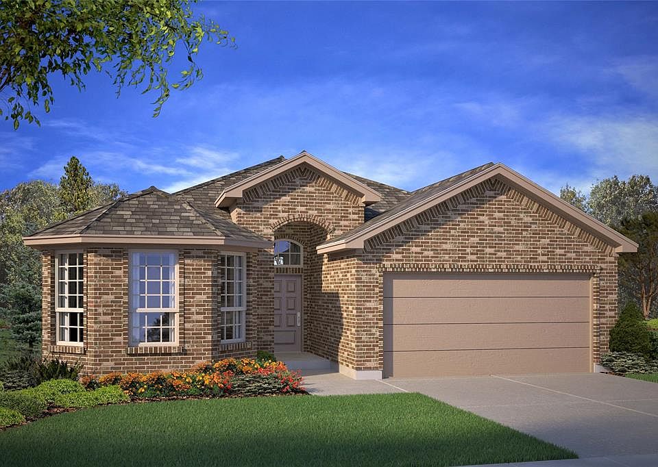 Portales Floorplan, Elevation A. All photos shown here may not depict the specified home & features included are for illustration purposes only