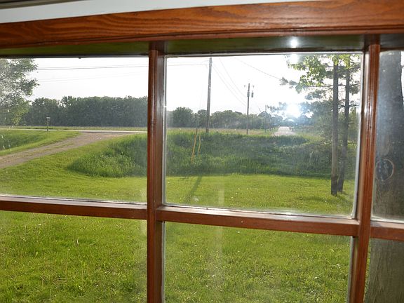 View of lawn to West/NW from living room window
