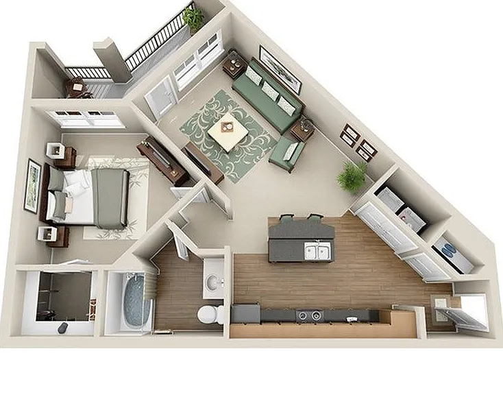 1 Bedroom | 1 Bath | 759 SF 1 Bedroom | 1 Bath | 759 SF