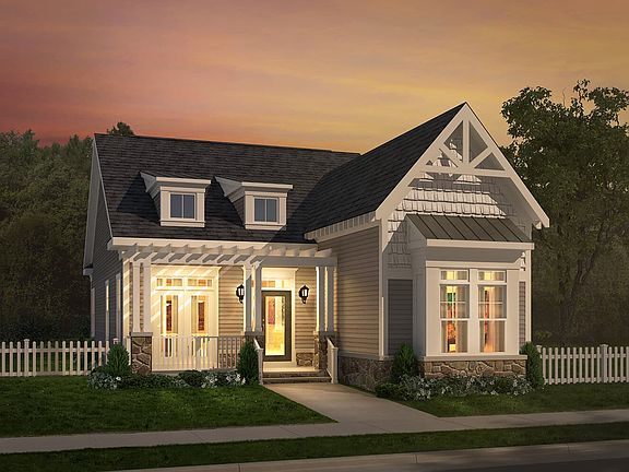 Elevation 2 of the Bridgeport II a home design at Easton Village by Brookfield Residential