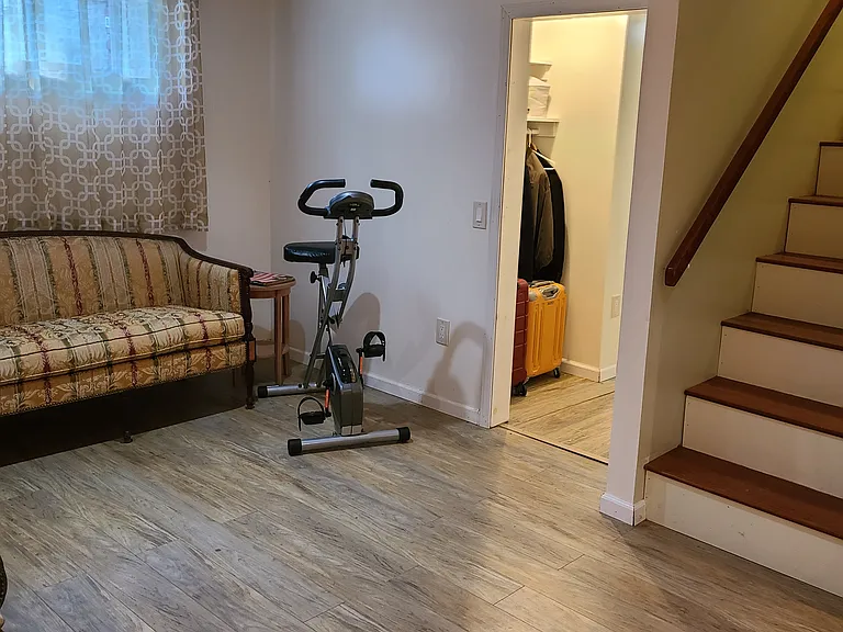 Stairs to the finished basement