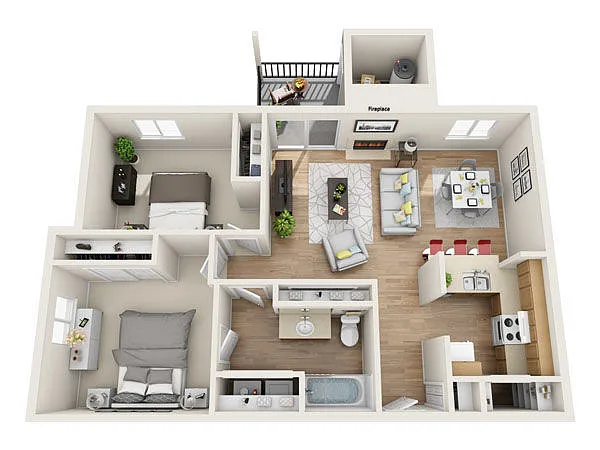 Floor plan 2x1 TMR 891