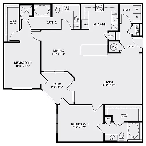 Floor plan B2-R