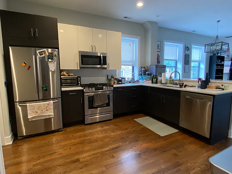 Kitchen showing all appliances