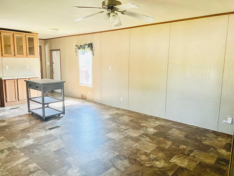 Open concept kitchen living area