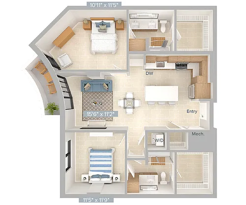 Floor plan B11-1125