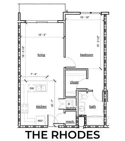 Floor plan The Rhodes