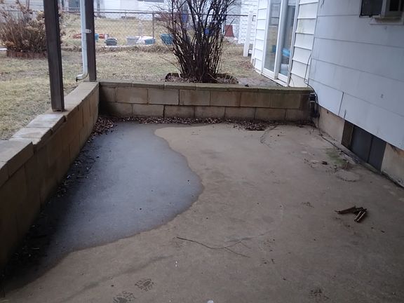 Covered back porch