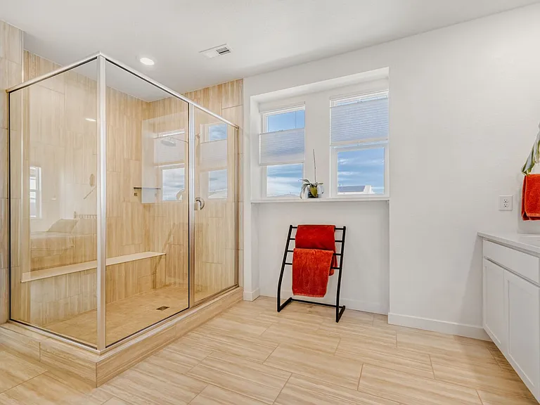 Master Bathroom Shower with Bench