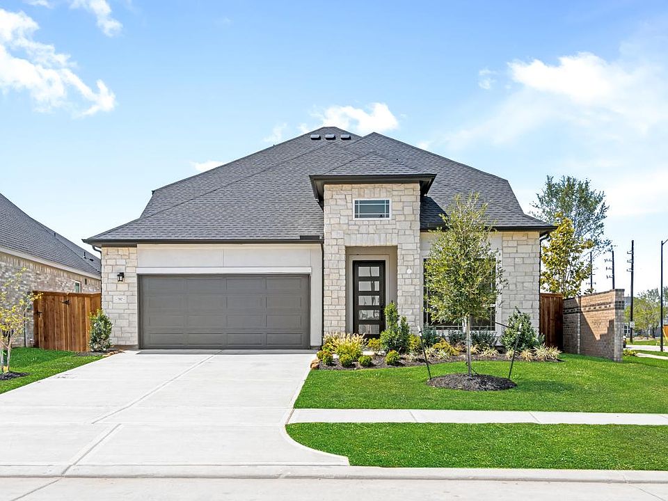 Beautiful stone and stucco exterior