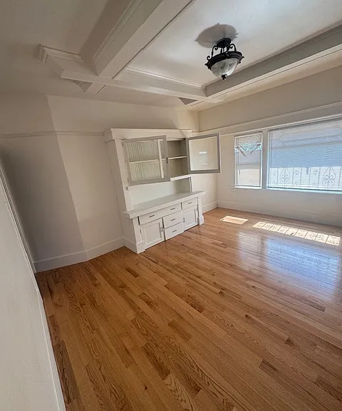 Dining room with built in hutch