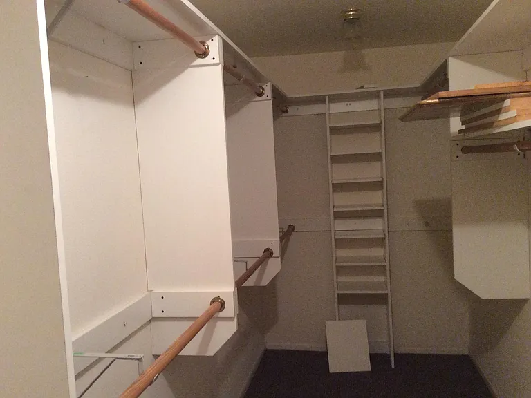 Master walk-in closet