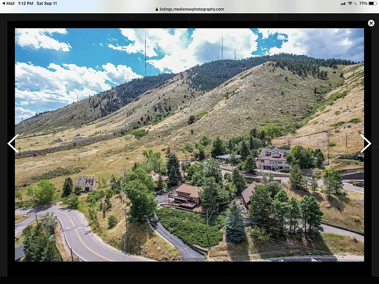 This house sits on the highest street on Lookout Mountain, within the City of Golden, with acres of wilderness surrounding you. Hiking and biking paths are literally just outside your door. The house sits on a small, quiet, dead end street.