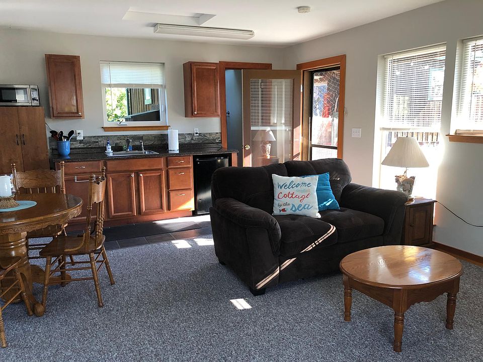 Kitchen, Dining, and Living Area