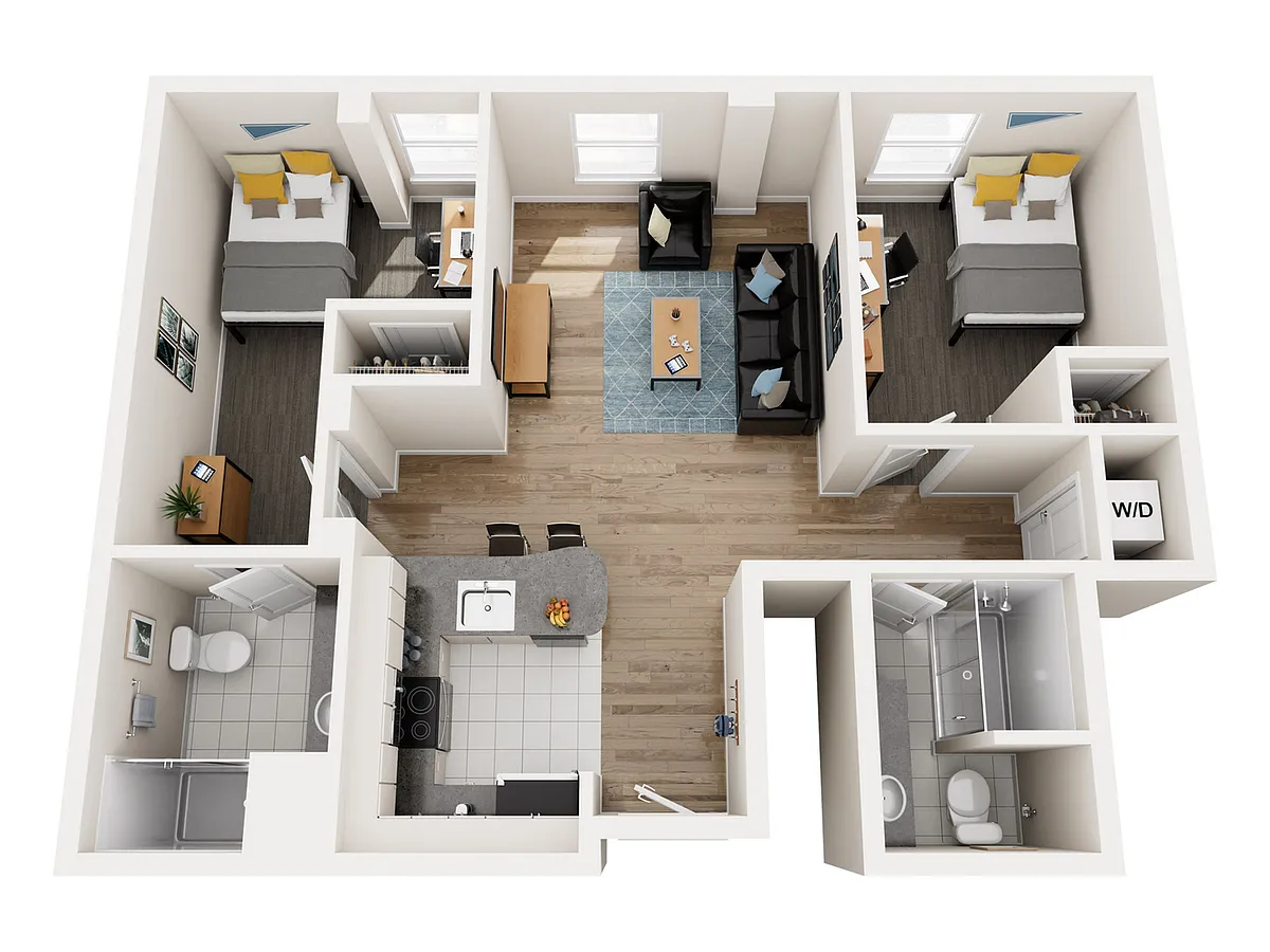 Floor plan 2x2 Standard (small)