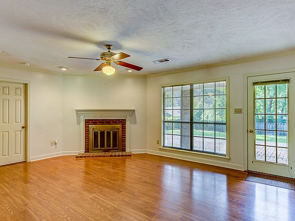 Wood burning fireplace