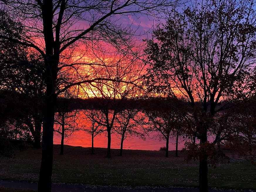 Sunset view from Living Rm