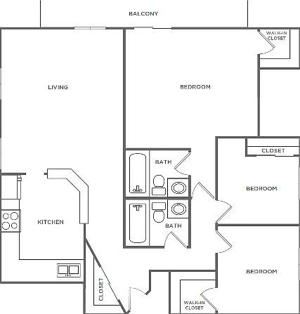 3 Bedroom 2 Bathroom C1r | from 1300 sq ft 3 Bedroom 2 Bathroom C1r | from 1300 sq ft