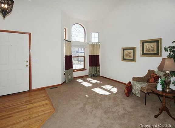 Living room with bay window