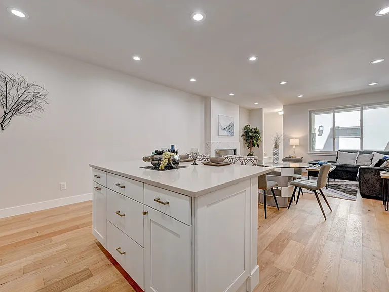 Kitchen Island with Living area