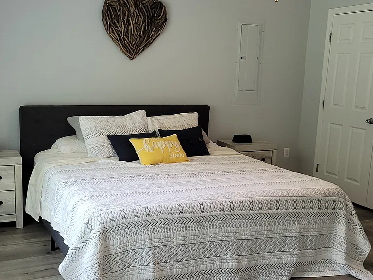 Master bedroom with large closet and bathroom