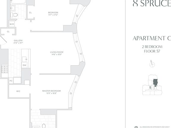 2nd image of 8 Spruce St APT 57C