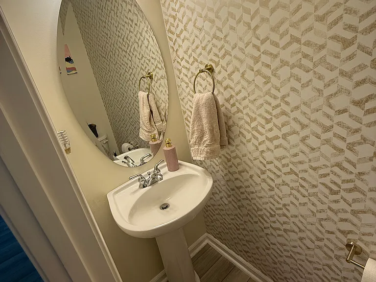 half bath on first floor