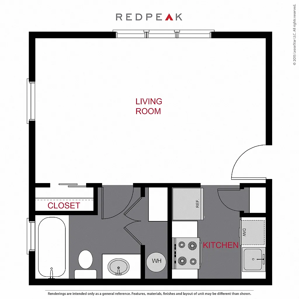 Floor plan 1145 S1 - Studio