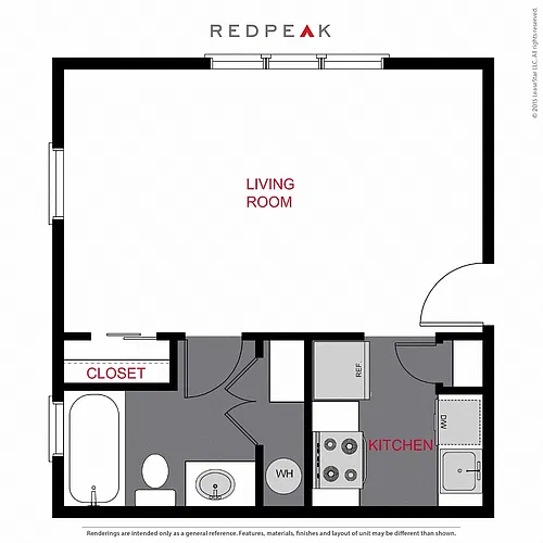 Floor plan 1145 S1 - Studio