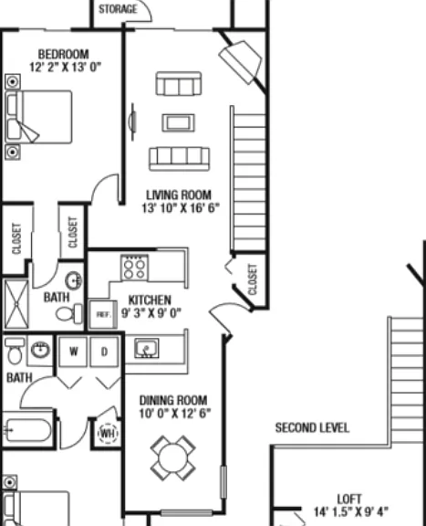 Farnesworth Floorplan Diagram