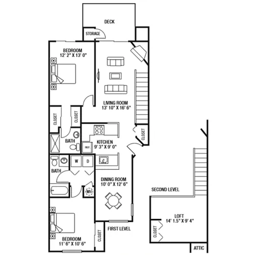 Floor plan Farnesworth