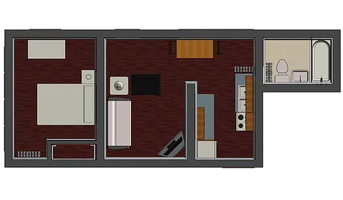 Floor plan ONE BEDROOM