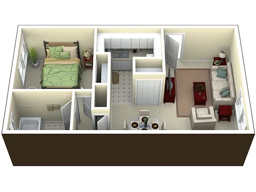 Floor plan 1 Bedroom