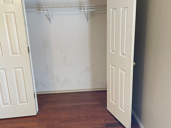 Northwest front bedroom closet.
