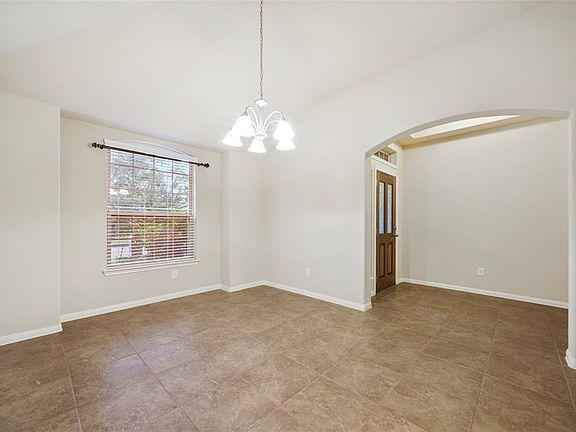 Another view of the expansive dining room