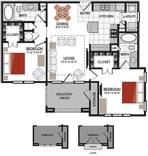 Floor plan B7A/B7S