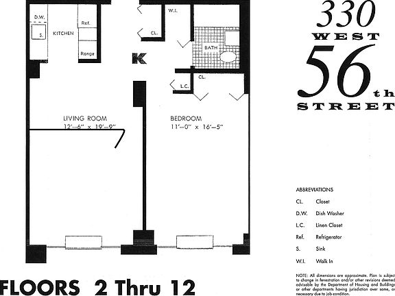 2nd image of 330 W 56th St APT 8K
