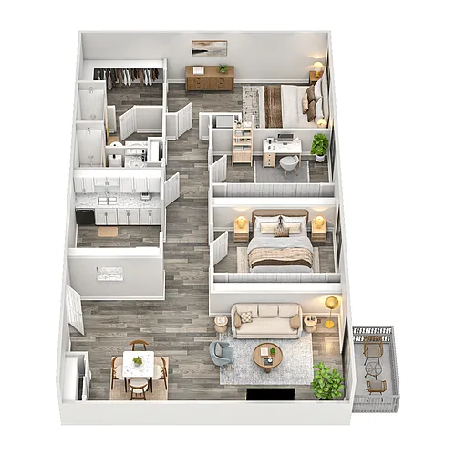 Floor plan 3 Bedroom, 1.5 Bathroom